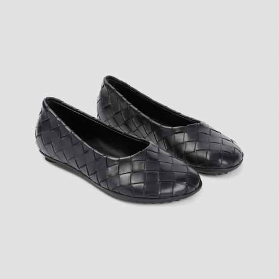 25SS 보테가베네타 플랫 슈즈 806850V2ED0 1000 BLACK - BOTTEGA VENETA