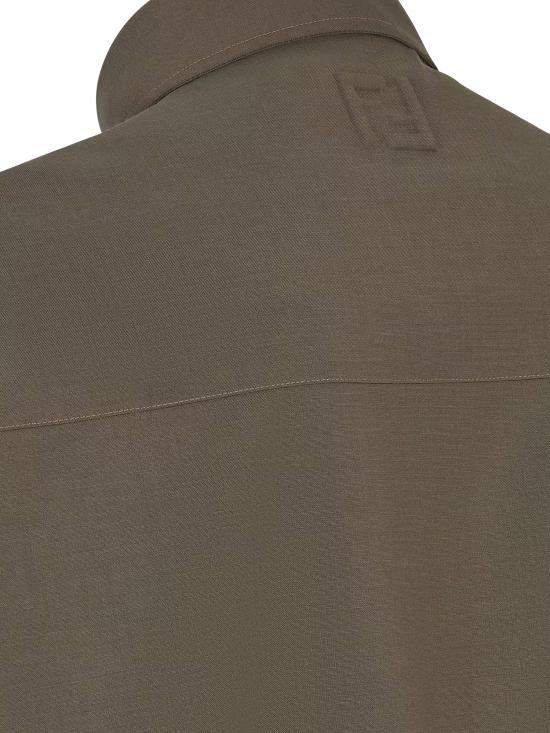 24FW 펜디 긴팔 셔츠 FW1319ASCH F03NT Green - FENDI