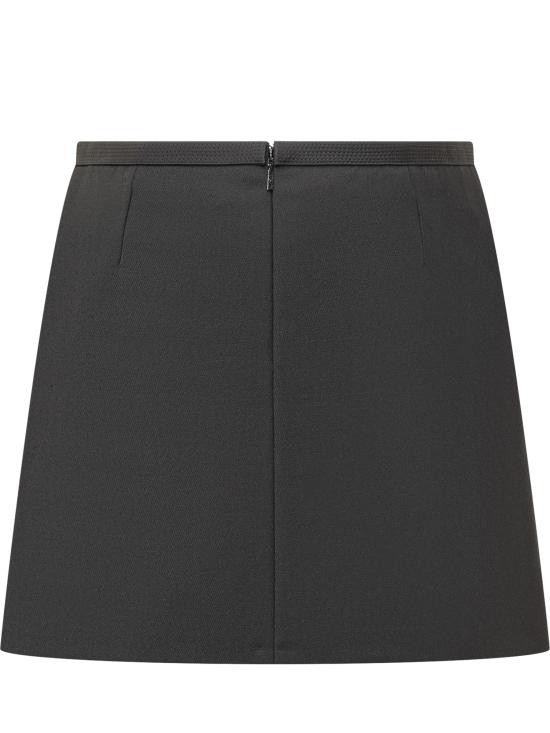 24FW 베르사체 미디 스커트 10169551A12272 1B000 BLACK - VERSACE