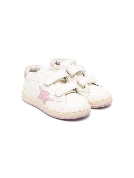 26FW [주니어] 골든구스 JUNE 준 벨크로 스니커즈 GJF00386F005301 11202 WHITE ANTIQUE PINK