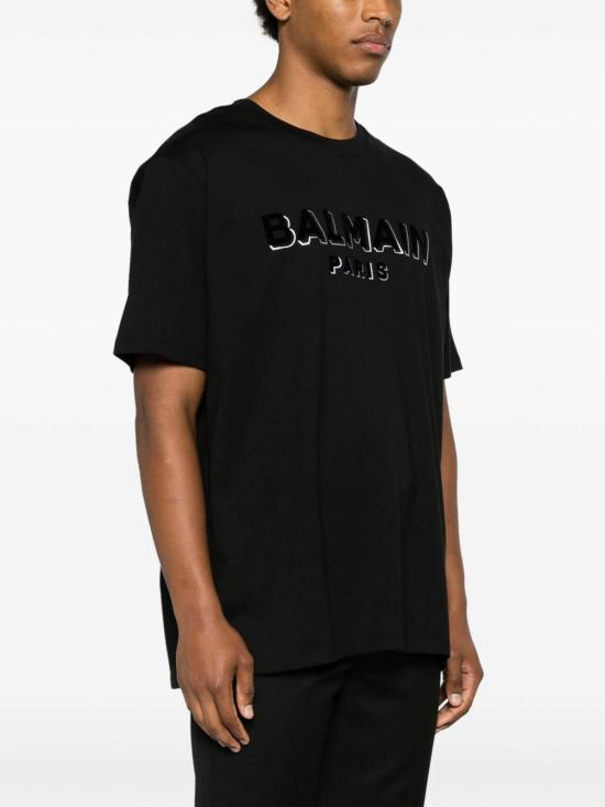  발망 반팔 티셔츠 CH1EG010BB99EJO Black - BALMAIN