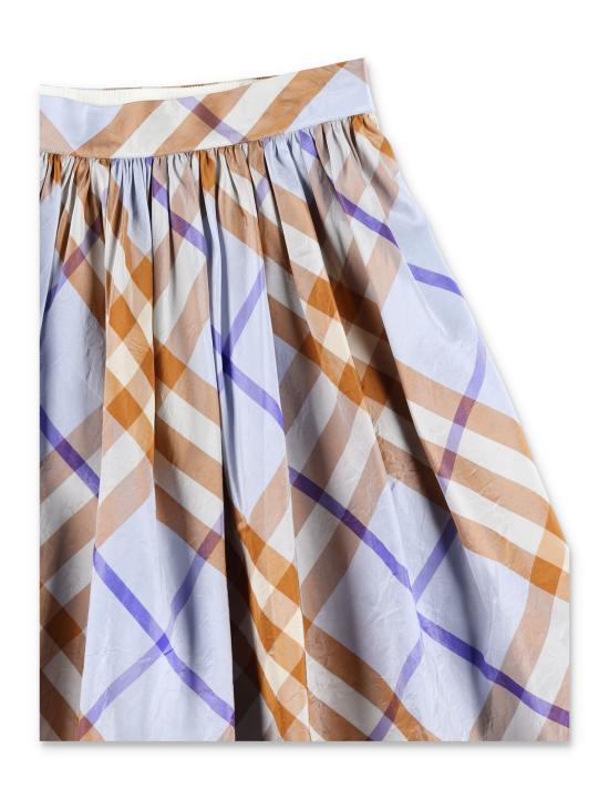 24FW [주니어] 버버리 스커트 8088729 A1033 SLATE BLUE IP CHECK - BURBERRY