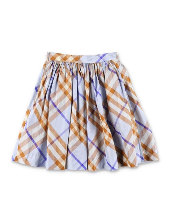24FW [주니어] 버버리 스커트 8088729 A1033 SLATE BLUE IP CHECK - BURBERRY