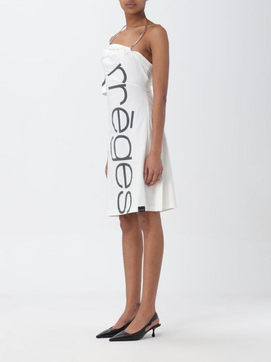  쿠레쥬 미디 원피스 423JRO301JS0112 0001 White - COURREGES