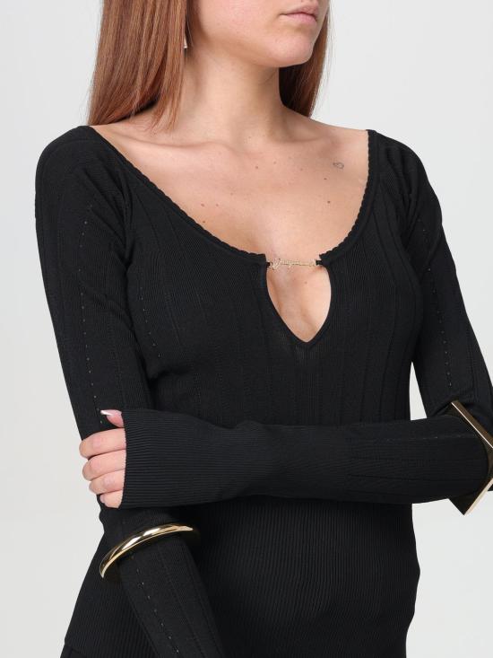 25FW 자크뮈스 스웨터 241KN3572358 990 Black - JACQUEMUS