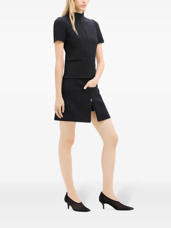 24FW 쿠레쥬 숏 스커트 324CJU180PL0007 9999 BLACK - COURREGES