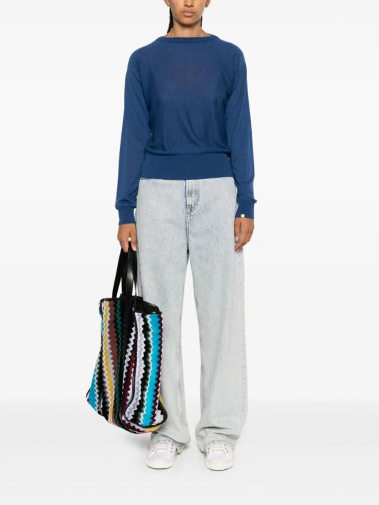  익스트림캐시미어 긴팔 티셔츠 ELLENISAFFIRE Blue - EXTREME CASHMERE