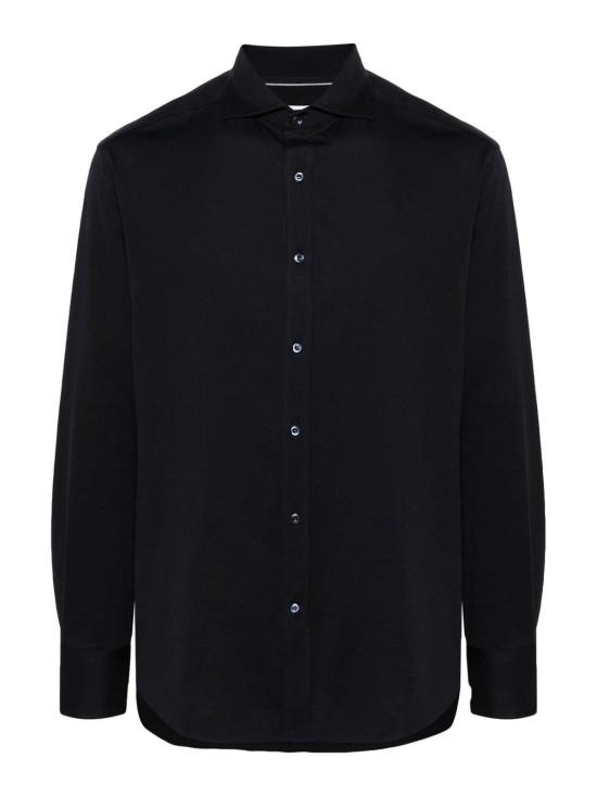 27SS 브루넬로 쿠치넬리 긴팔 셔츠 M0B136686C4425 Blue