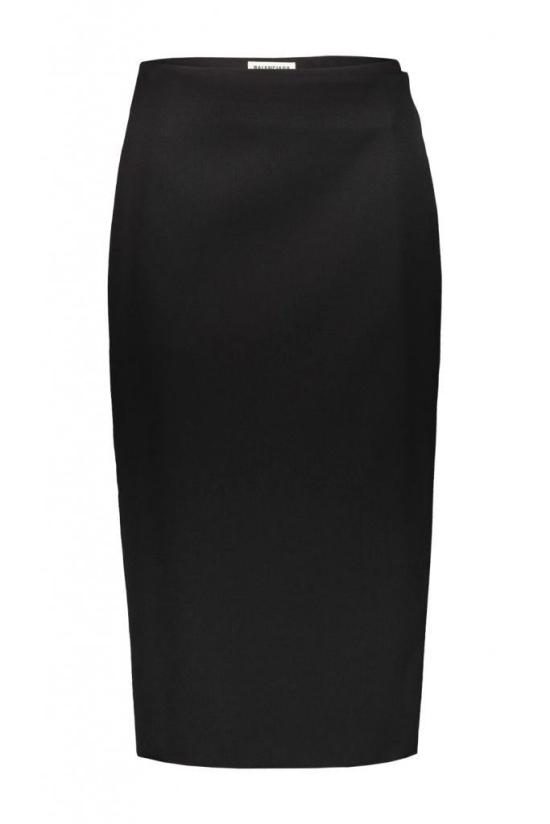  발렌시아가 미디 스커트 642177TJT211000 Black
