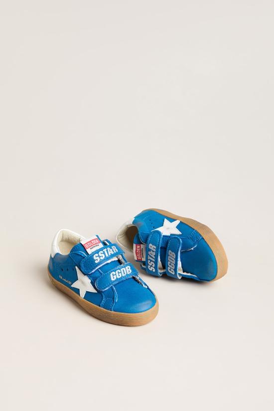 25SS [키즈] 골든구스 스니커즈 GJF00111 F006075 50479 Blue - GOLDEN GOOSE