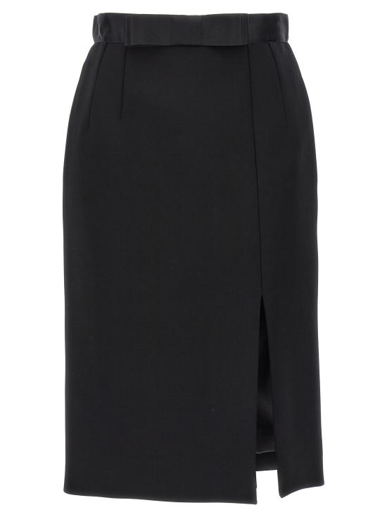 26FW 돌체앤가바나 미디 스커트 F4CVBTFUBF1N0000 Black
