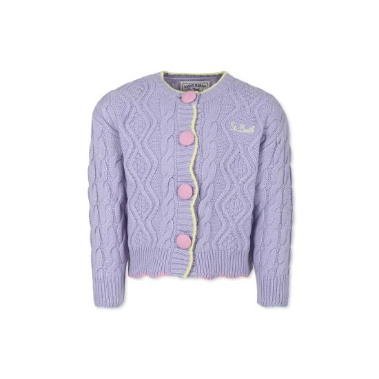25FW [키즈] 세인트바쓰 가디건 MLE001 00059G VIOLET