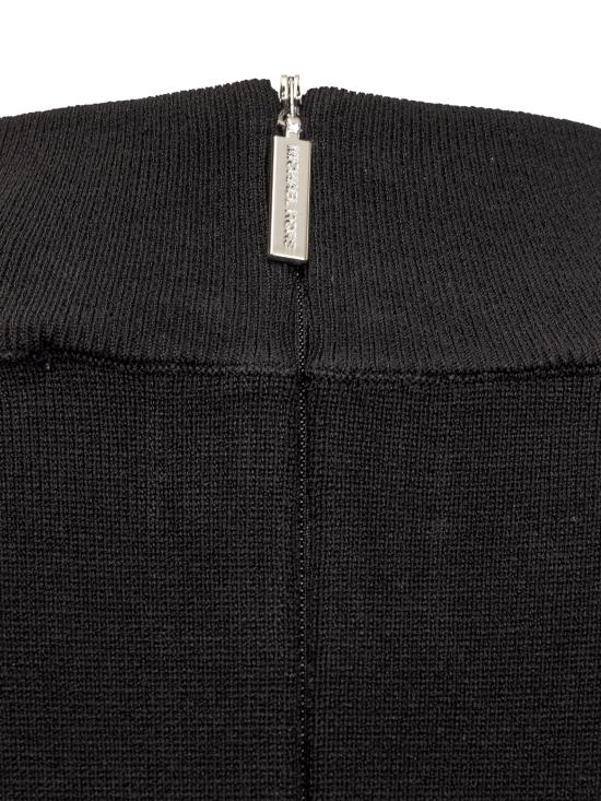 24FW 마이클 코어스 미디 원피스 MF482PU33D 001 BLACK - MICHAEL KORS