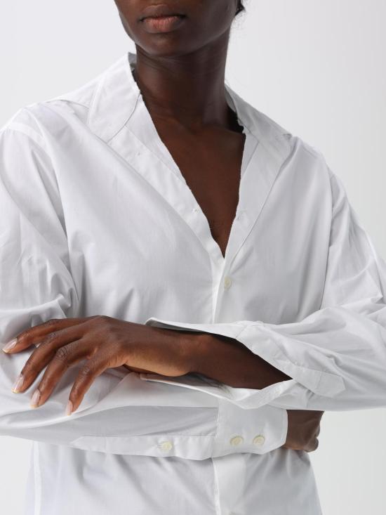 25FW MM6 메종마르지엘라 셔츠 S52DT0035S47294 100 White - MM6 MAISON MARGIELA