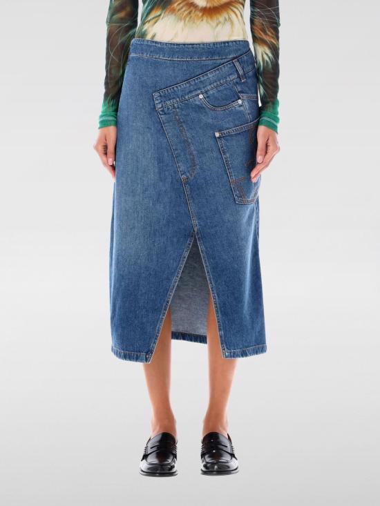 25FW JW앤더슨 미디 스커트 DK0023PG1164 804 Blue