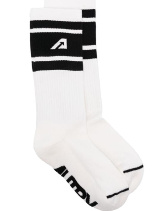  오트리 양말 SOPU 36S0WHITE BLACK - AUTRY