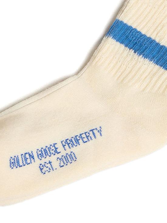 25FW [키즈] 골든구스 발목 양말 GKP00883P001107 11974 ARCTIC WOLF RAFFIA WINDWARD BLUE - GOLDEN GOOSE