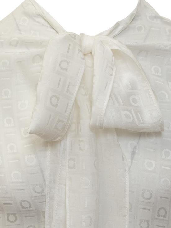 24FW 살바토레 페라가모 블라우스 13C797 776455 WHITE - SALVATORE FERRAGAMO