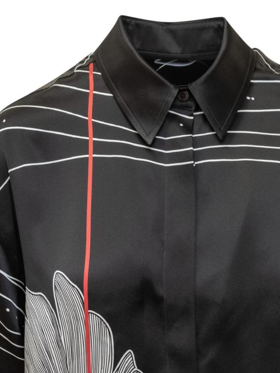 24FW 살바토레 페라가모 블라우스 13G298 778030 Black - SALVATORE FERRAGAMO