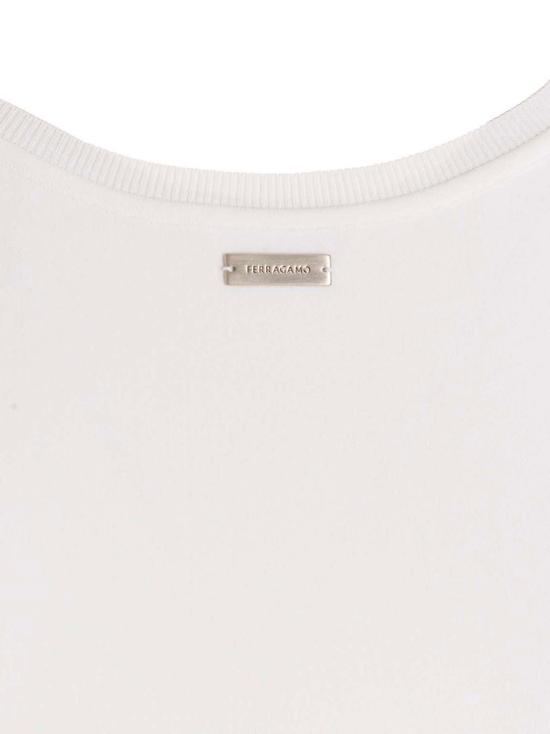 23SS 살바토레 페라가모 민소매 티셔츠 0761927OPTICWHITE White - SALVATORE FERRAGAMO