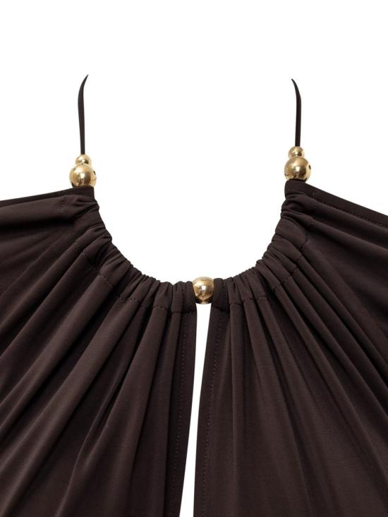 24FW 살바토레 페라가모 원피스 13F628 775659 BROWN - SALVATORE FERRAGAMO