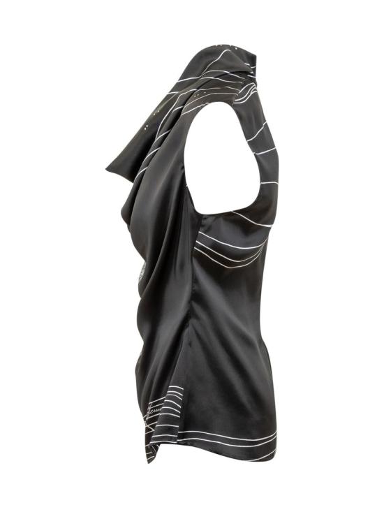 24FW 살바토레 페라가모 블라우스 13G355 778032 Black - SALVATORE FERRAGAMO