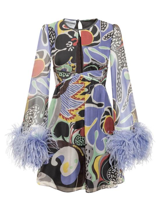  모스키노 숏 원피스 04460553 2555 PURPLE