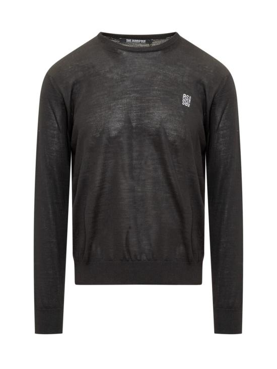  라프 시몬스 스웨터 231823A 0099 Black