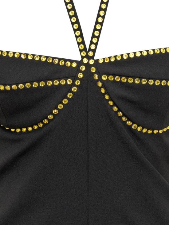  디 아티코 숏 원피스 228WCA123E057T 100 Black - THE ATTICO