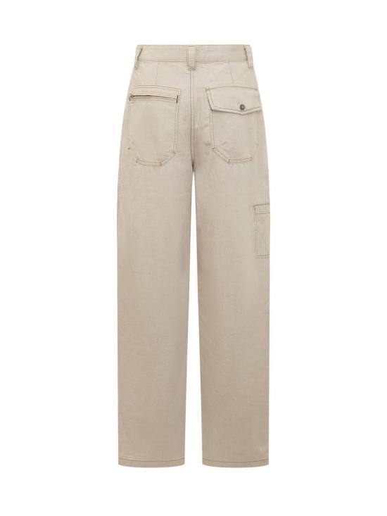  이자벨마랑 스트레이트 팬츠 23EPA0103FAA2H03I 23EC Beige - ISABEL MARANT