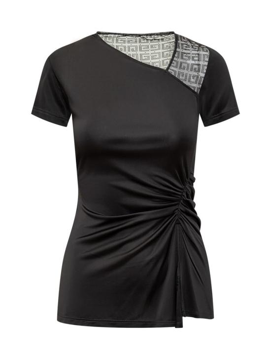 24FW 지방시 반팔 티셔츠 BW61B9311B 001 Black