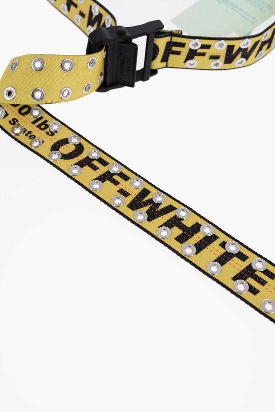  오프화이트 가죽 벨트 OMRB086F22FAB0011810 Yellow - OFF WHITE