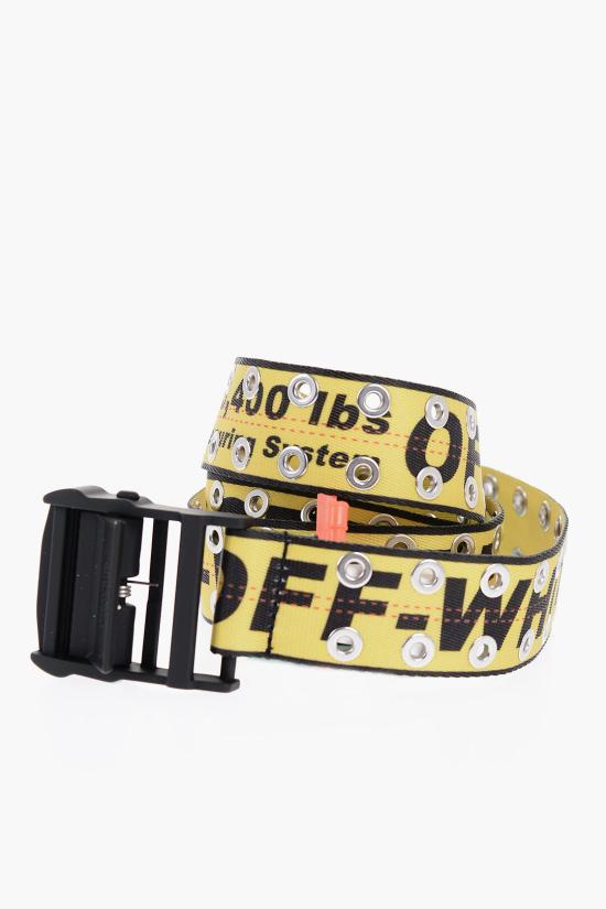  오프화이트 가죽 벨트 OMRB086F22FAB0011810 Yellow