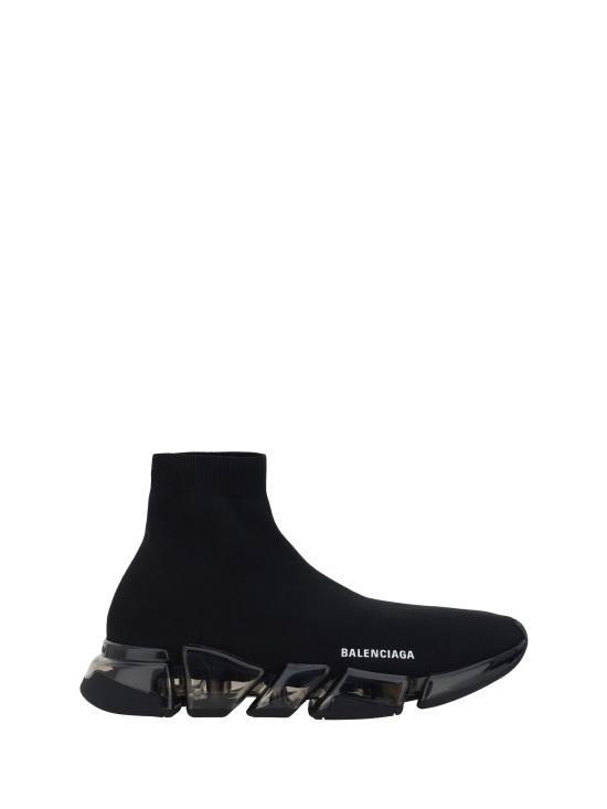 26FW 발렌시아가 스피드 2.0 풀 클리어 솔 리사이클드 니트 스니커즈 617239W2DC4 1000 BLACK
