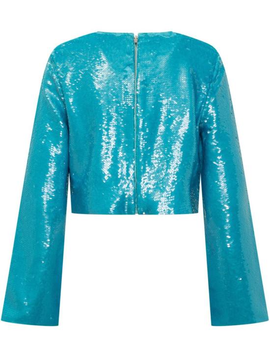  가니 블라우스 F7739 803 BLUE - GANNI