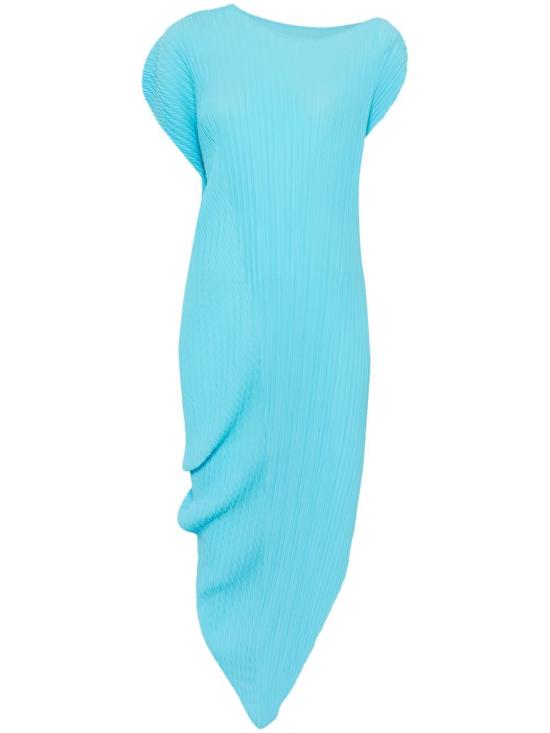 24FW 이세이 미야케 미디 원피스 IM48FH137 70 SKY BLUE - ISSEY MIYAKE