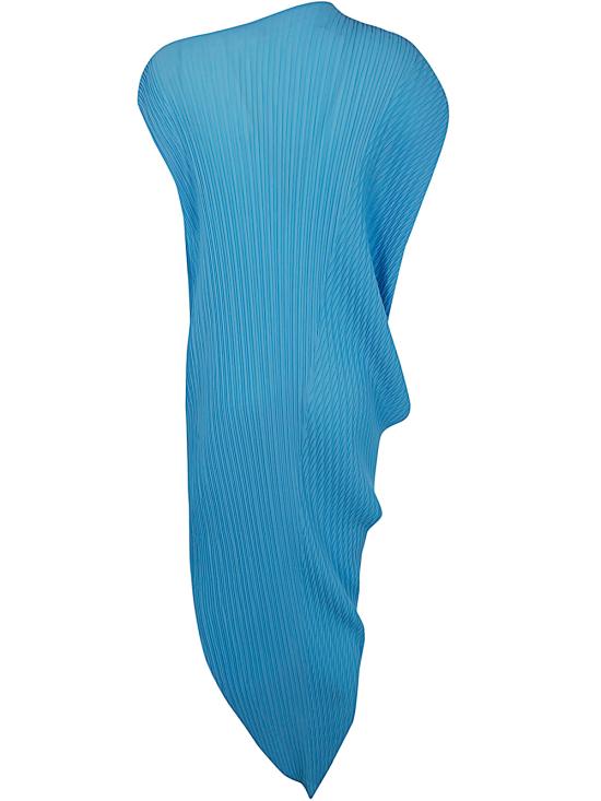 24FW 이세이 미야케 미디 원피스 IM48FH137 70 SKY BLUE - ISSEY MIYAKE