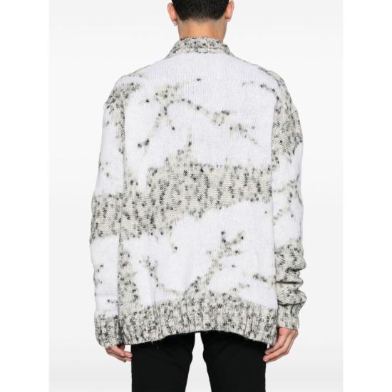 24FW 페데리코 시나 스웨터 FCW24 KTP01 01 GREY - FEDERICO CINA