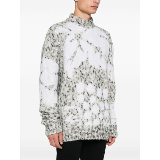 24FW 페데리코 시나 스웨터 FCW24 KTP01 01 GREY - FEDERICO CINA