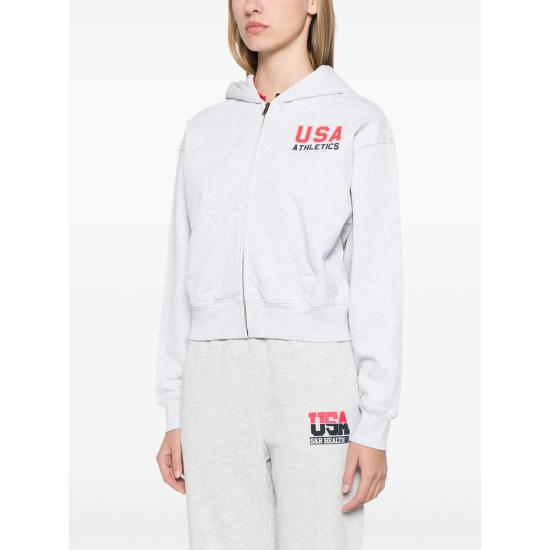 24FW 스포티앤리치 자켓 ST068503649GY GR RD GREY - SPORTY & RICH