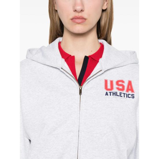 24FW 스포티앤리치 자켓 ST068503649GY GR RD GREY - SPORTY & RICH