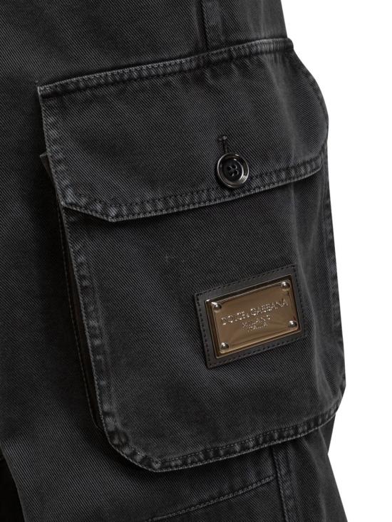  돌체앤가바나 카고 팬츠 GVN1XTG8IJ5 NA000 Black - DOLCE & GABBANA