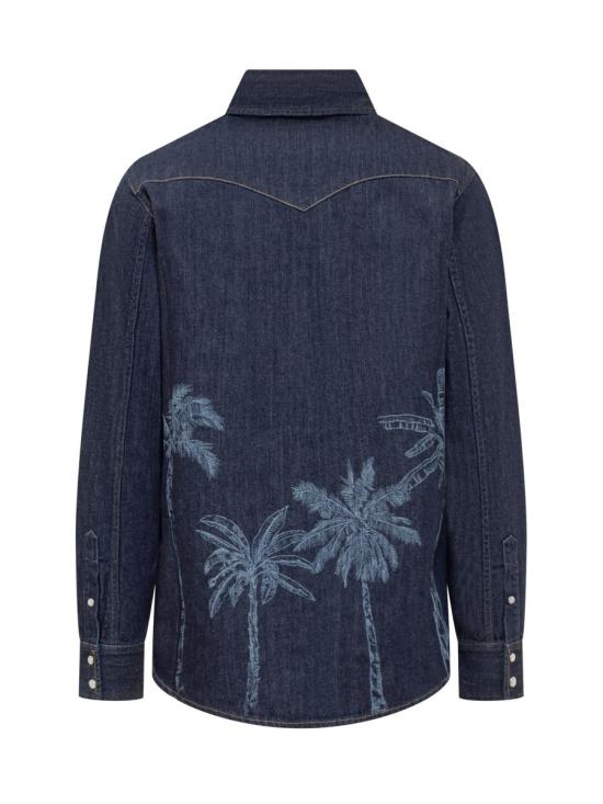  알라누이 데님 셔츠 LMYD007R24DEN004 4000 BLUE - ALANUI