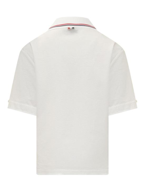  톰브라운 폴로 티셔츠 FTU419A00572 100 WHITE - THOM BROWNE