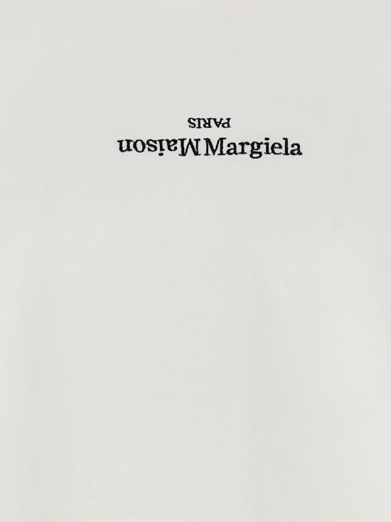 26SS 마르지엘라 업사이드 다운 자수 로고 후드 S50GU0167S25503961 White - MAISON MARGIELA