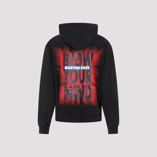  마틴로즈 후드 티셔츠 MRSS24602 BLPIBM BLACK PIGMENT BLOW YOUR MIND - MARTINE ROSE