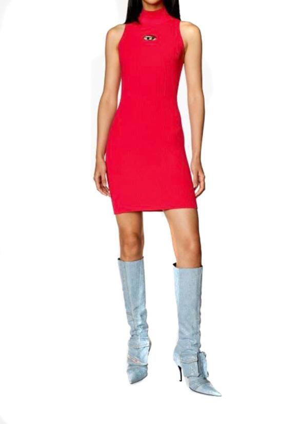  디젤 미디 원피스 A12396 0DLAX37I Red - DIESEL