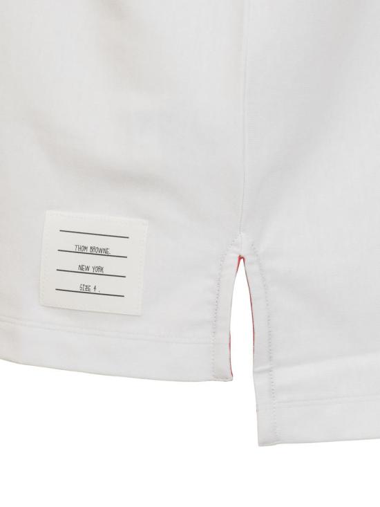  톰브라운 폴로 티셔츠 MJP196AJ0138 100 WHITE - THOM BROWNE