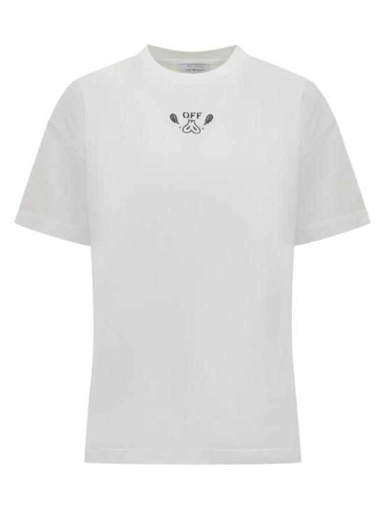  오프화이트 반팔 티셔츠 OWAA089S24JER002 0101 WHITE