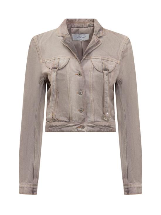  오프화이트 데님 자켓 OWYE052S24DEN003 3600 PINK